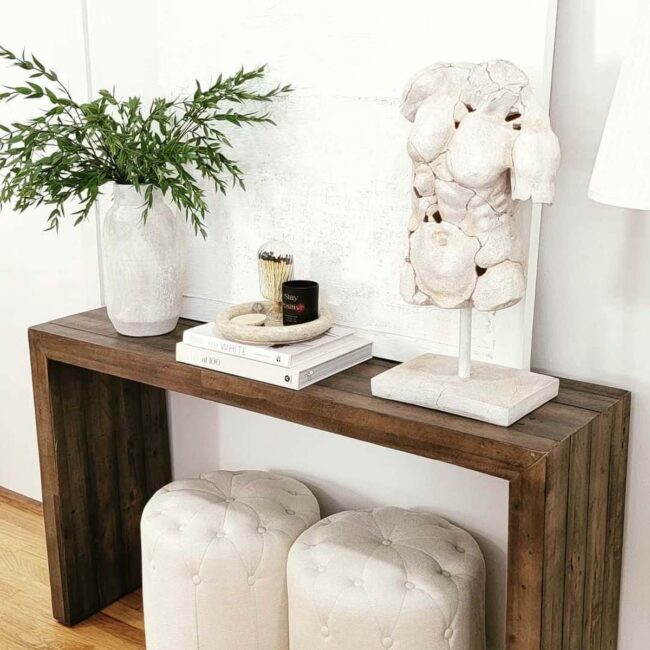 Marble Anatomy Meets Wooden Grace