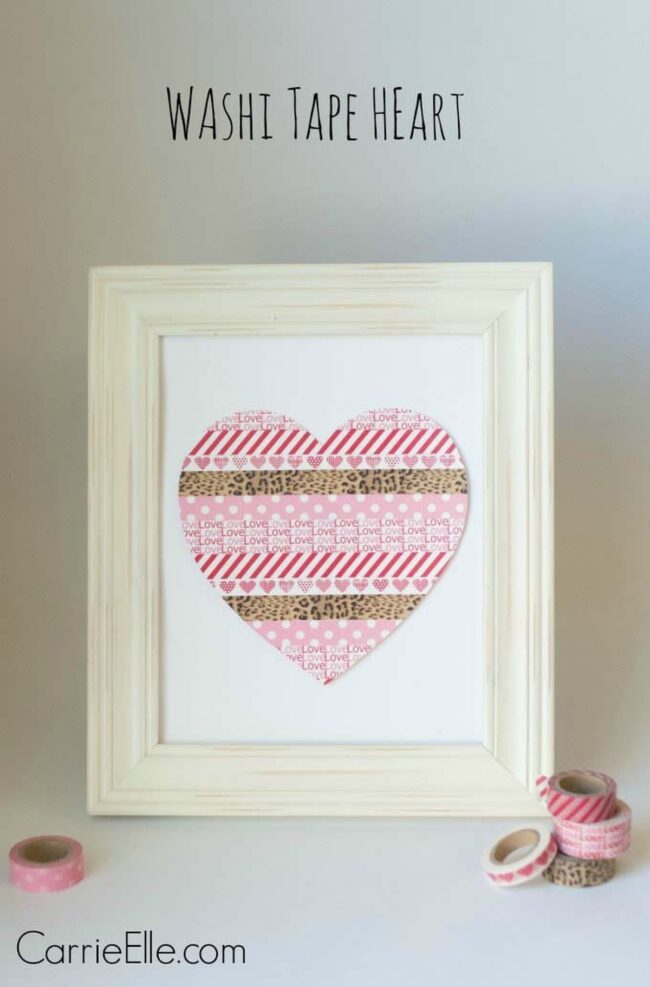 Pastel Hearts Washi Frame Magic