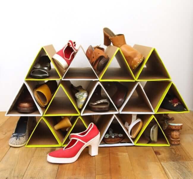 Geometric Triangles Colorful Shoe Haven