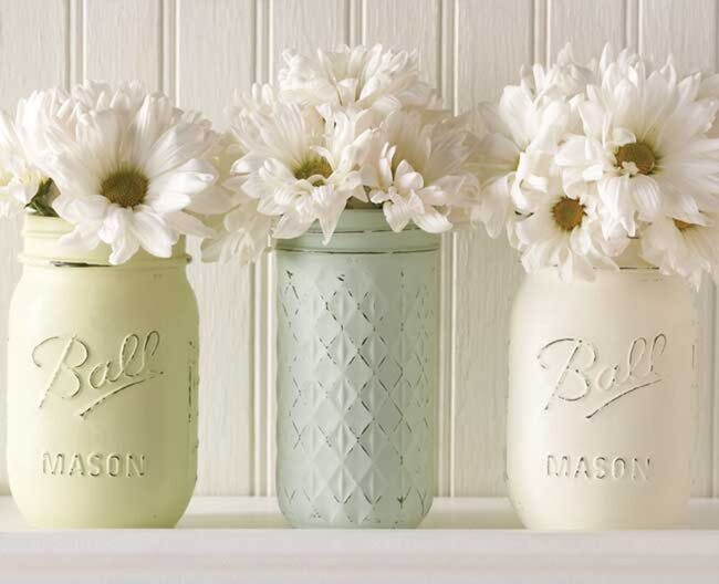 Rustic Mason Jars Chalk Charm