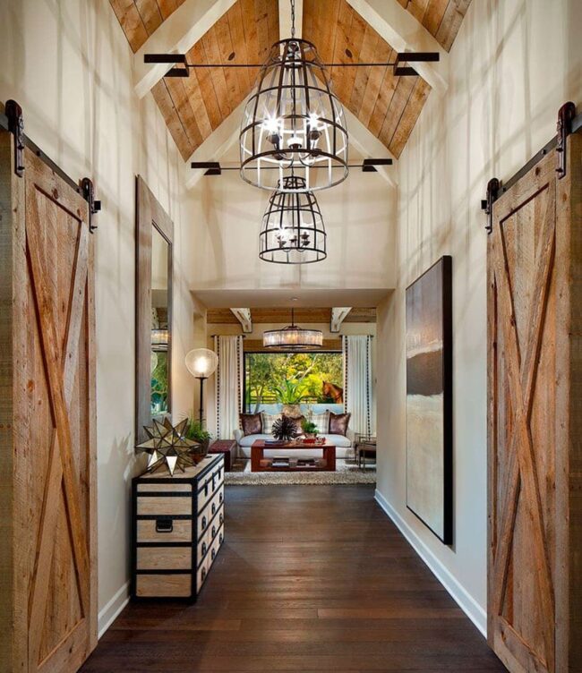 Soaring Ceiling Meets Industrial Metal Accents