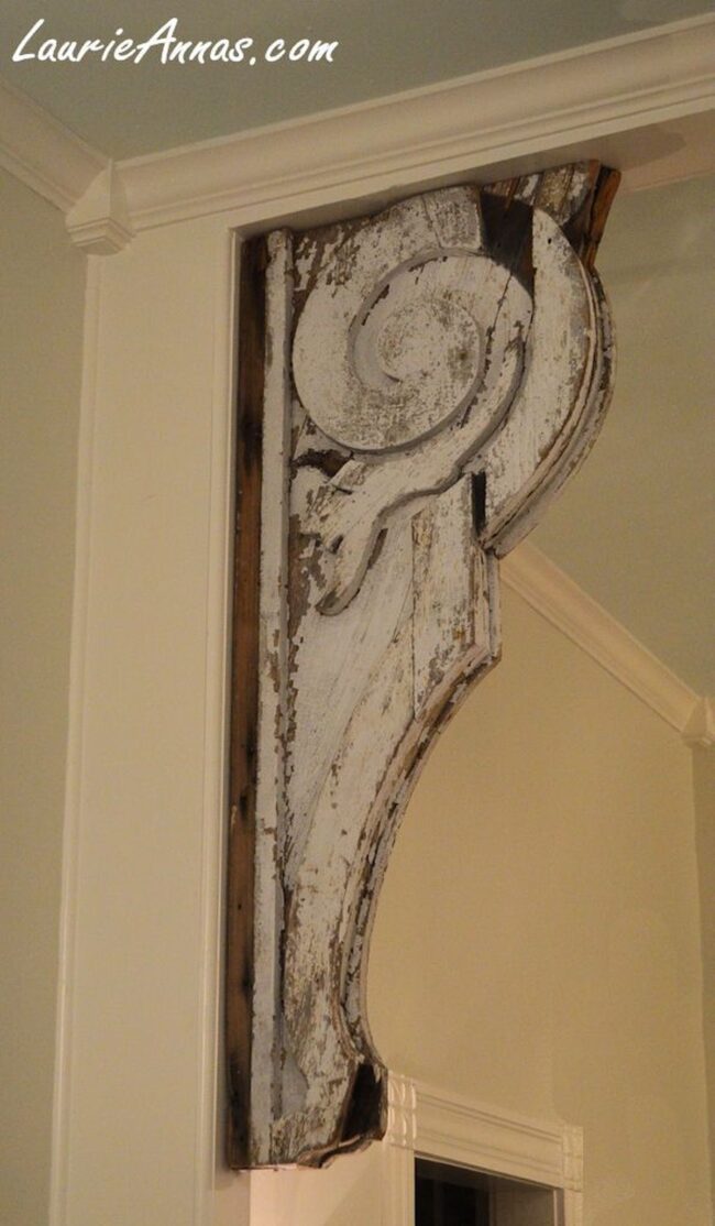 Vintage Corbels Meet Modern Frames