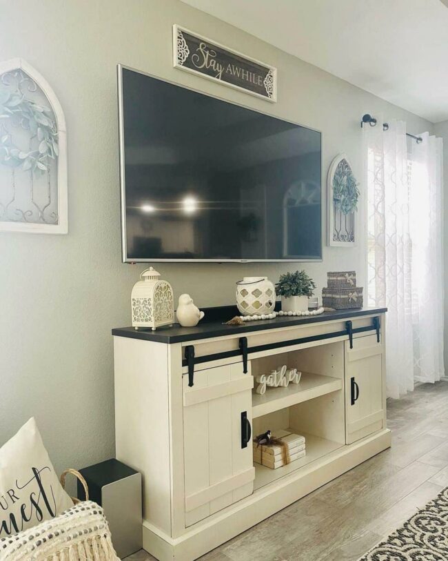 Silver Whispers Farmhouse Living Space