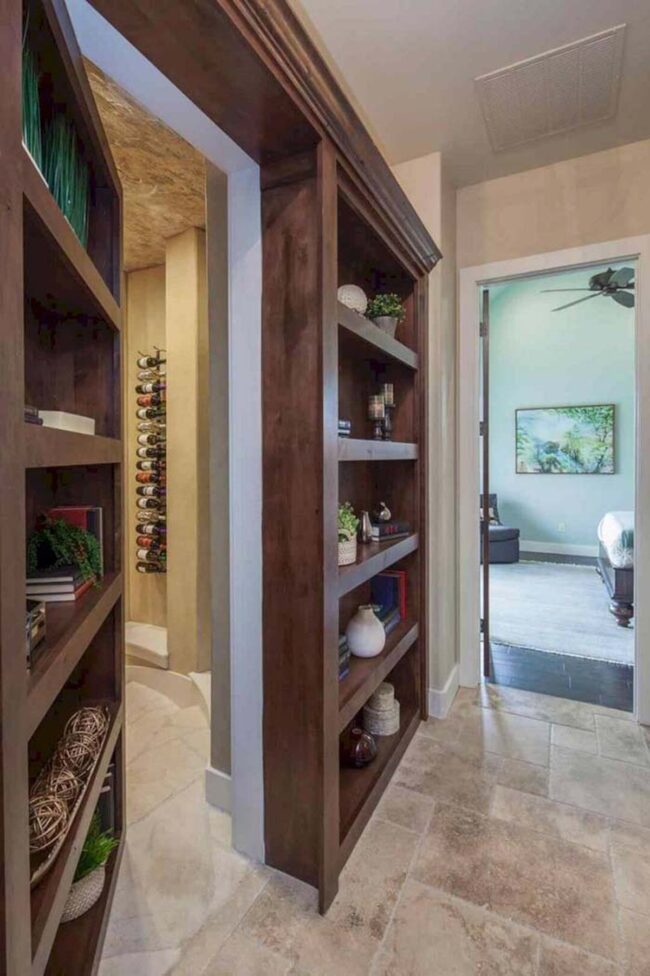 Secret Wine Portal Behind Shelves