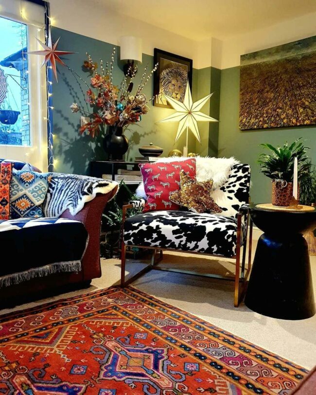 Green Walls Spark Pattern Party