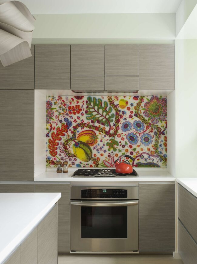 Vivid Glass Mural Kitchen Splash