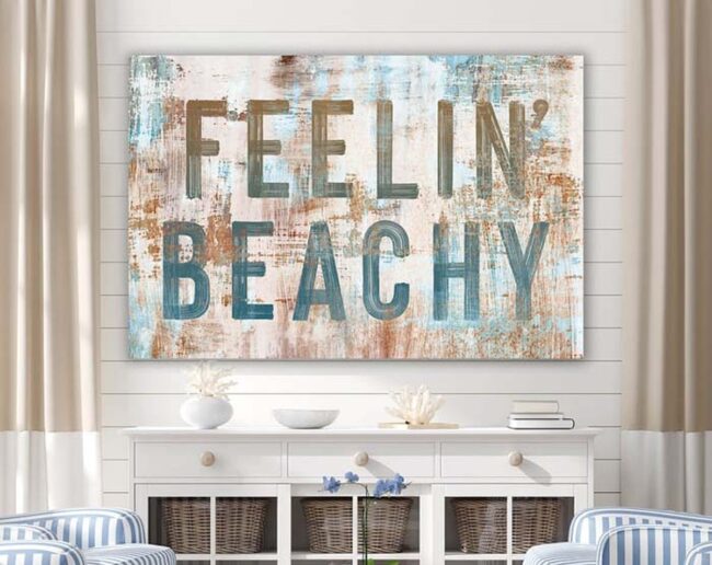 Summer Wooden Whispers Beach Message