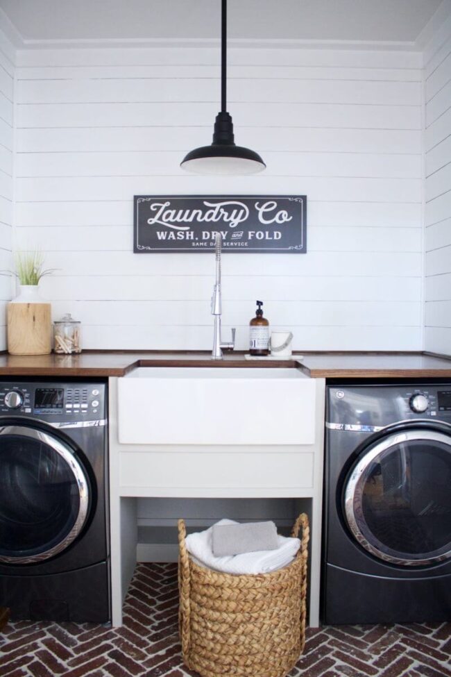 Weathered Shiplap Laundry Sanctuary