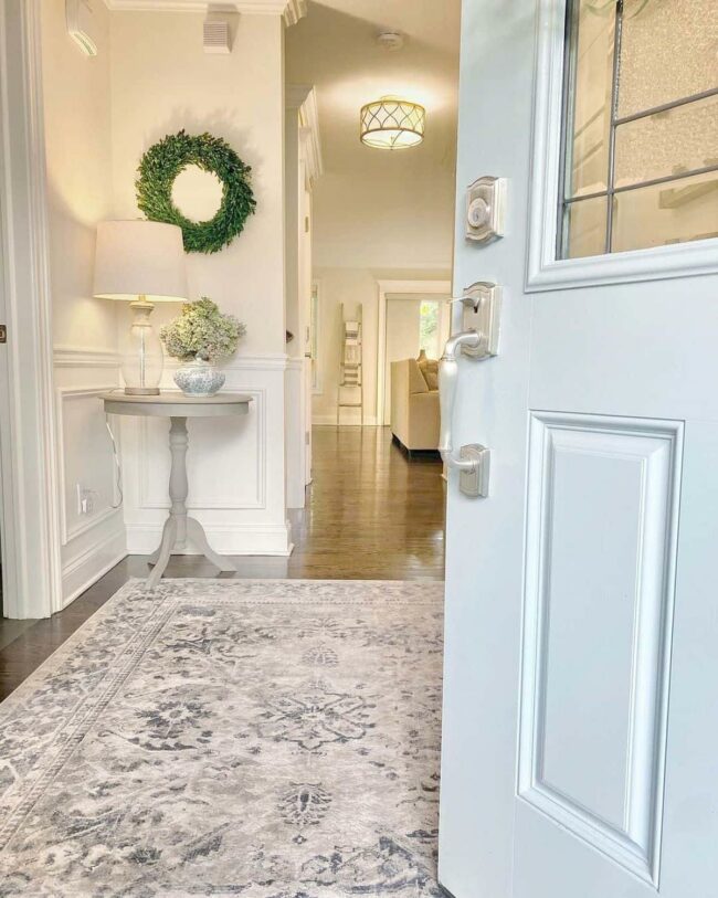 Chrome Blue Doorway Sophistication