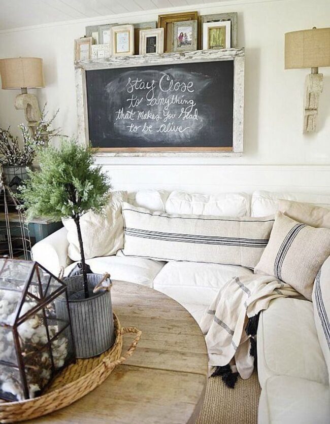 Inspiring Chalkboard Frames Farmhouse Charm