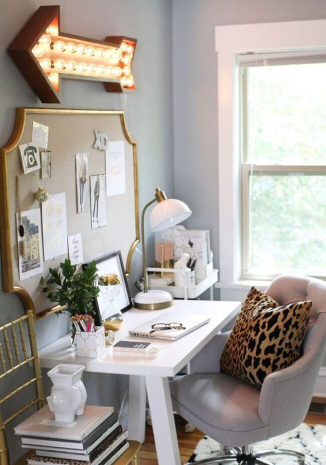 Electric Blue Neon Workspace Vibe