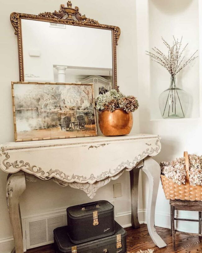 Copper Mirrors Vintage Corner Charm