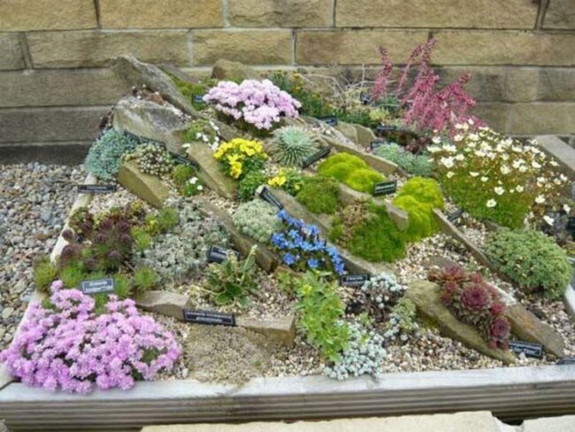 Stacked Stone Alpine Landscape Miniature