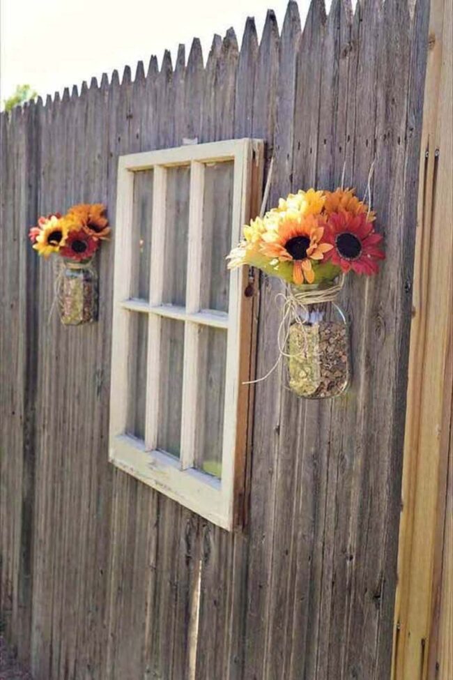 Vintage Window Bloom Fence Charm