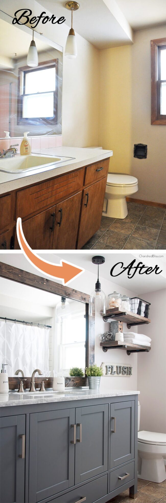 Gray Bathroom Revival Modern Wood