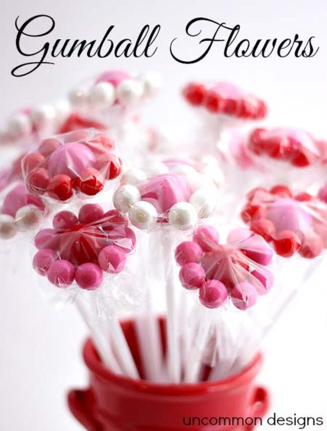 Candy Bloom Valentine's Centerpiece