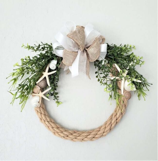 Salty Rope Ocean Wreath Charm