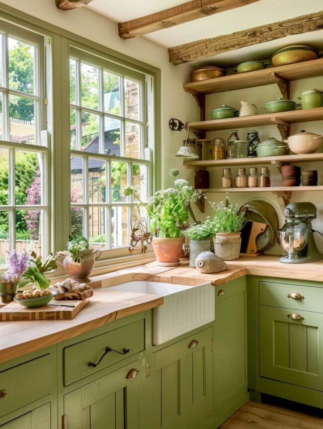 Sage Wood Kitchen Harmony Emerges