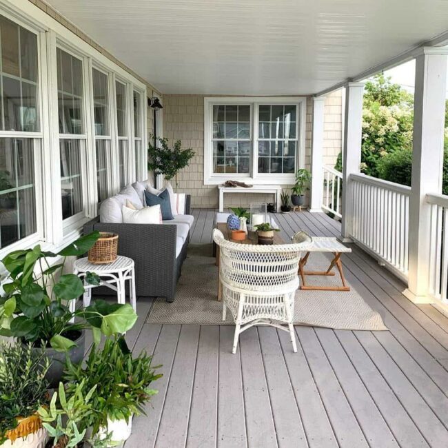 Gray Deck Meets Tropical Green Sanctuary