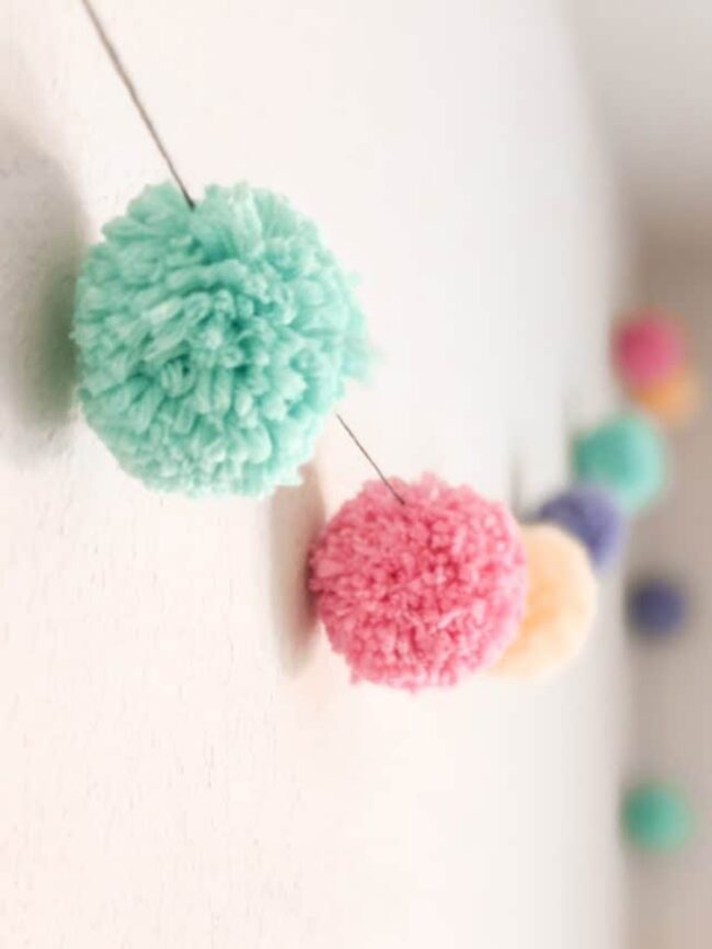 Pastel Pom-Pom Nursery Decor