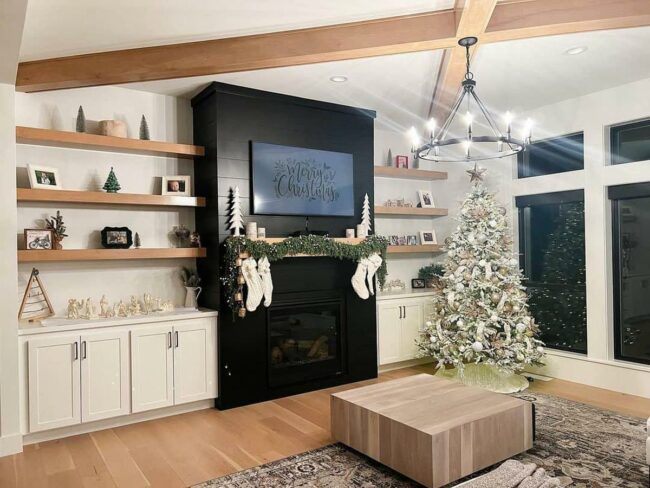 Nordic Winter Luminous Wooden Sanctuary