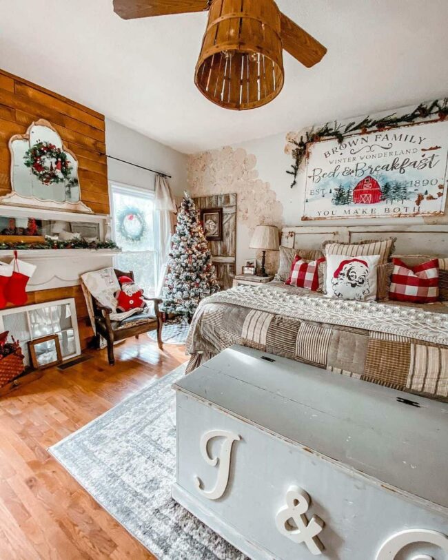 Crimson Stockings Christmas Holiday Haven