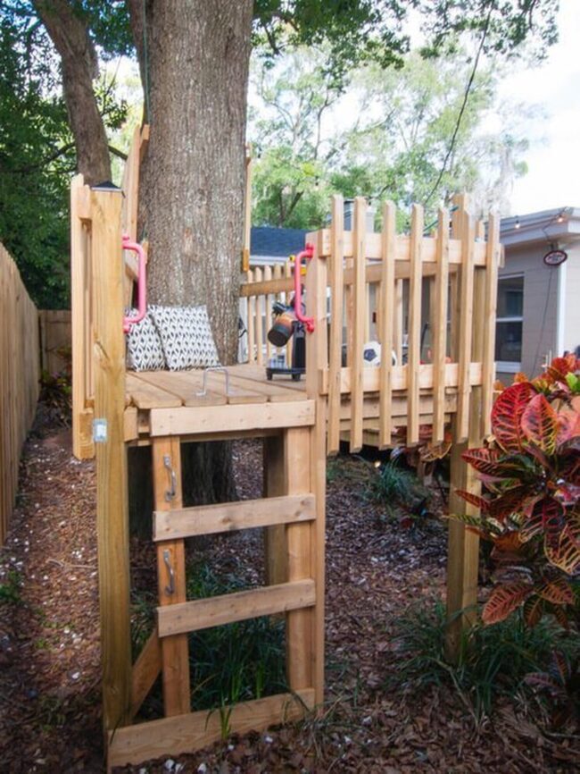 Sky-High Wooden Childhood Haven