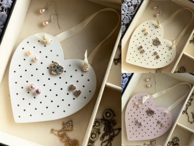 Heart-Shaped Earring Storage Haven