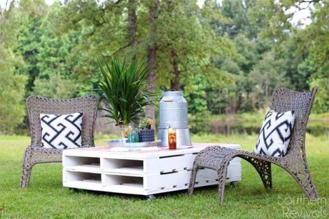 Wooden Pallet Counter Crafts Outdoor Magic