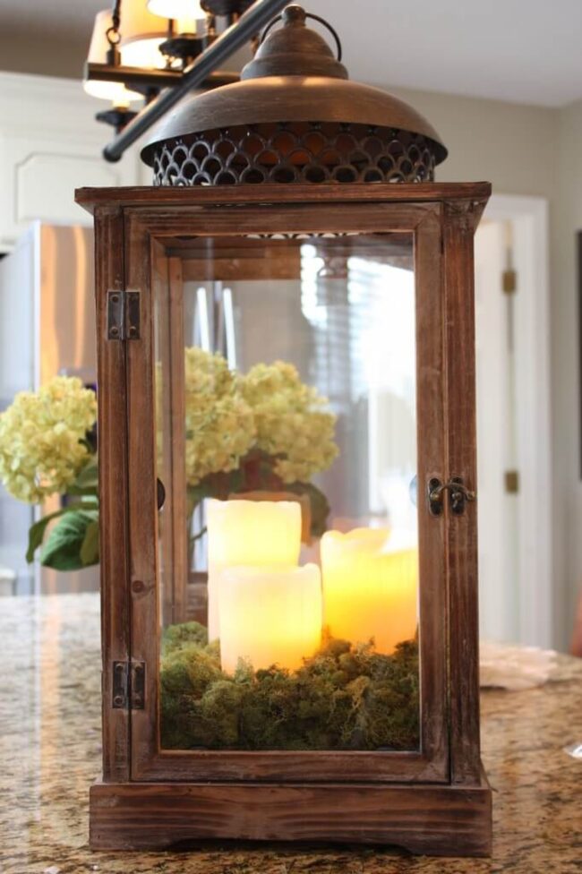 Weathered Wooden Lantern Sanctuary