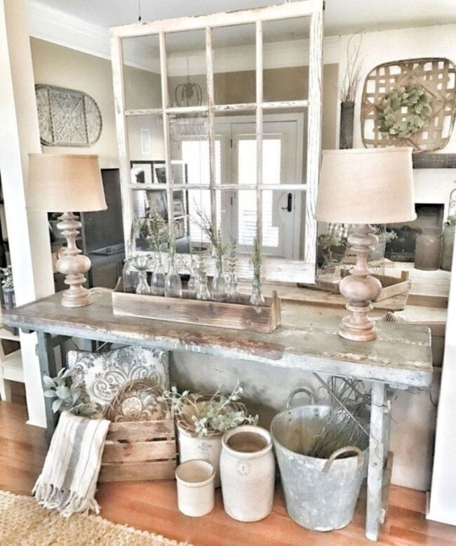 Weathered Glass Jars Farmhouse Harmony