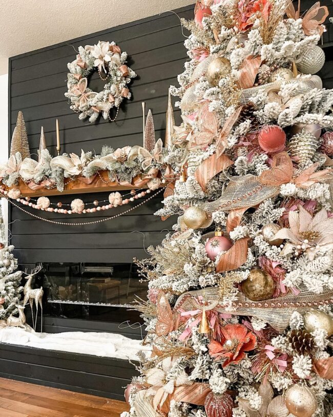 Rose Gold Whispers of Christmas Charm