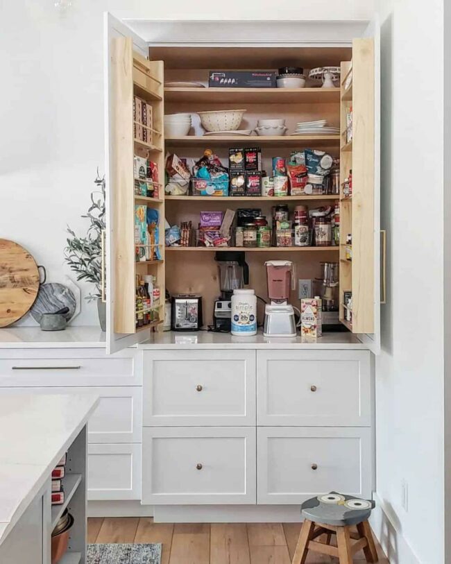 Hidden Kitchen Bar Shelves Magic