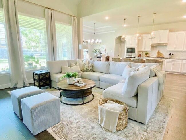 Soft Wood Sanctuary White Sectional Haven