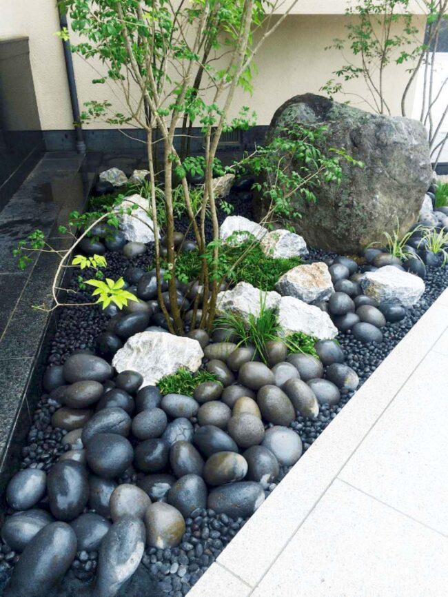 Monochrome Zen Stones City Sanctuary