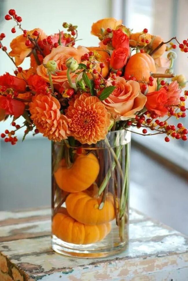 Vibrant Autumn Floral Burst