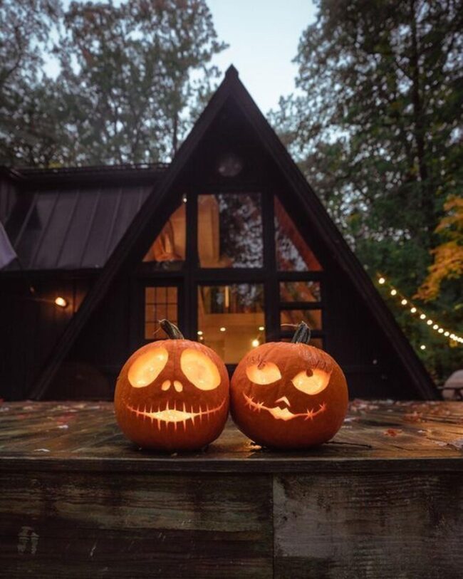Autumn Pumpkin Silhouettes