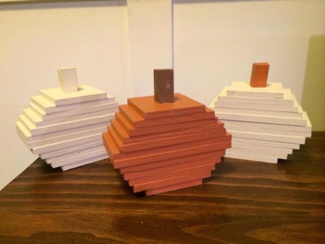 Carved Wood Autumn Sculptures