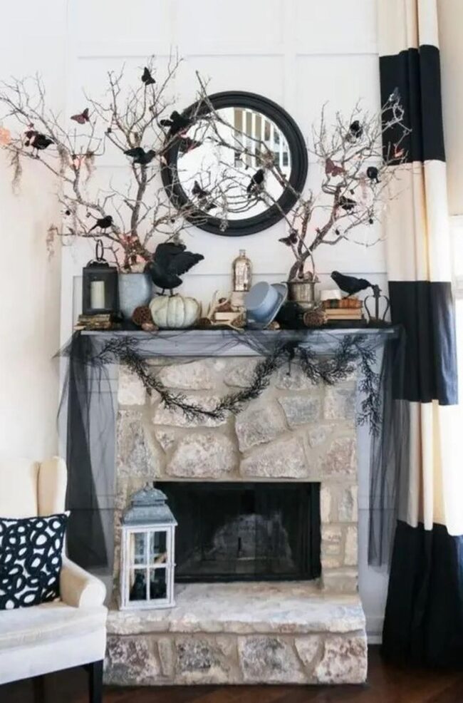 Black Tulle Shadows