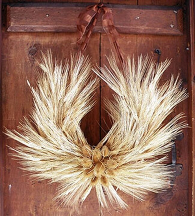 Wheat Wreath Countryside Charm