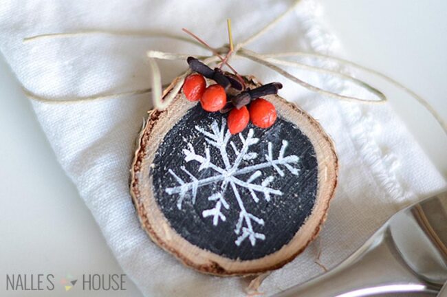 Wooden Snowflake Whispers