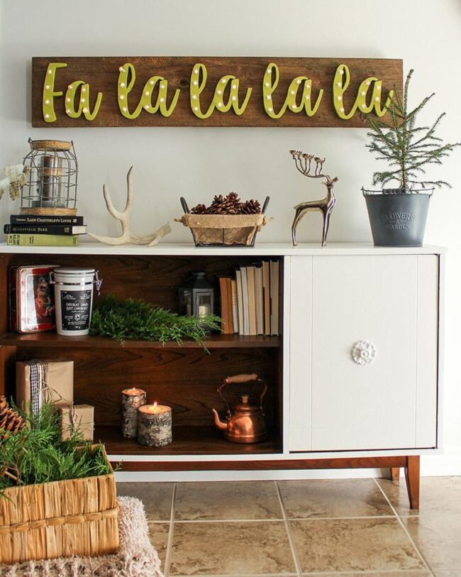 Copper Pinecones Glow