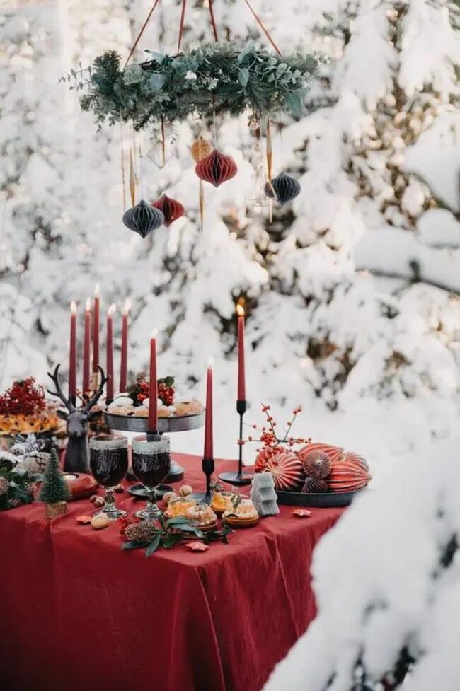 Crimson Reindeer Winter