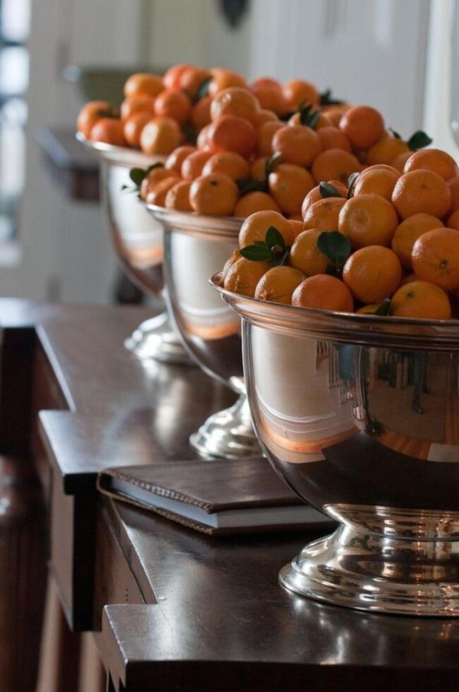 Tangerine Silver Bowls