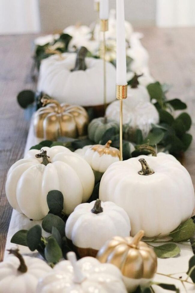 Harvest Gold Pumpkin Display