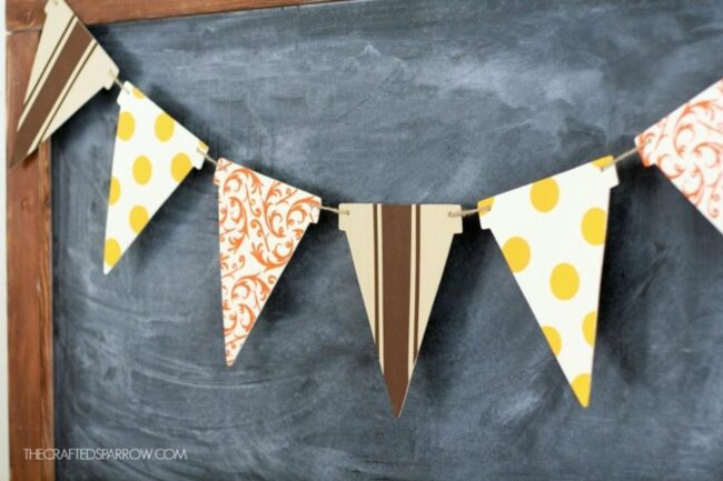 Vibrant Chalkboard Flags