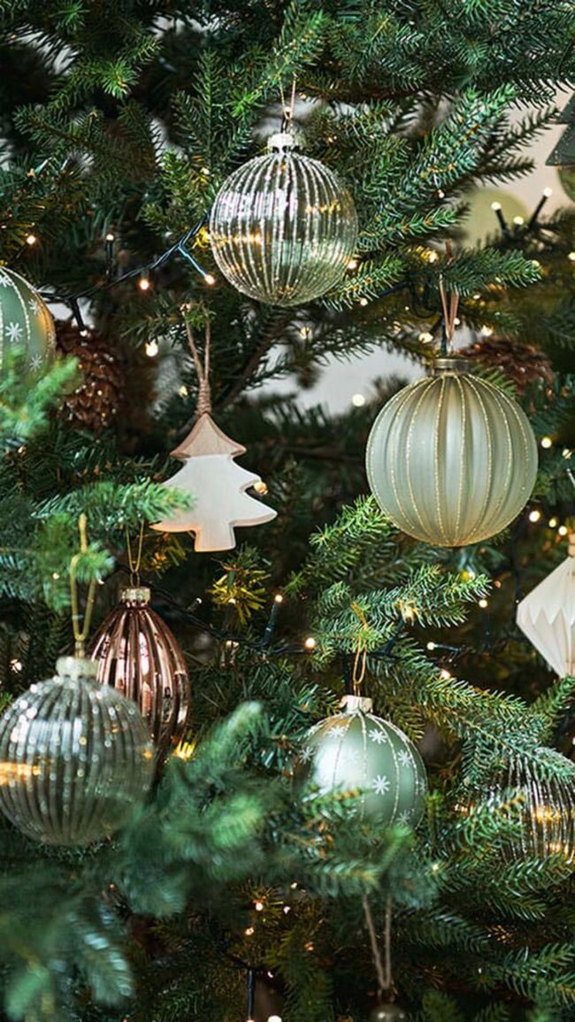 Sparkling Pine Ornament Symphony