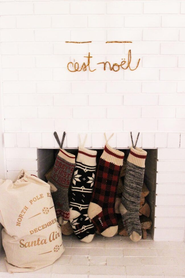 Red Nordic Fireplace