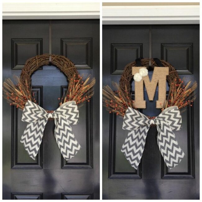 Woodland Monogram Wreath