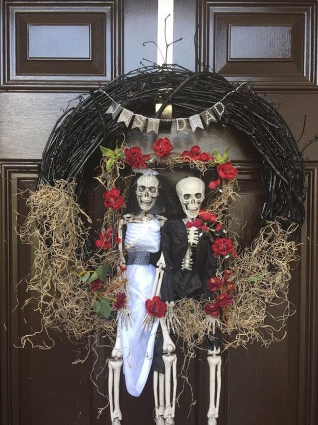 Dark Gothic Wedding Wreath